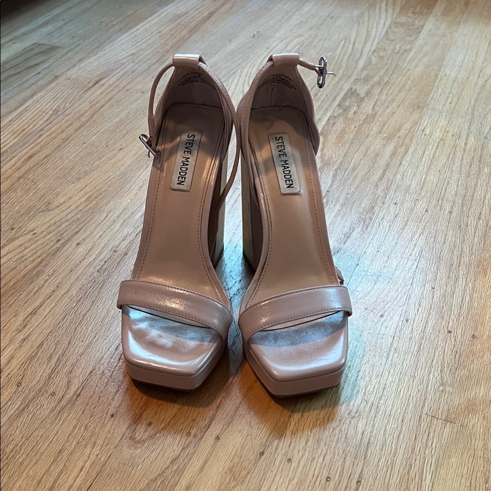 Steve Madden Nude Platform Heels